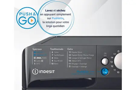 Lave-linge séchant INDESIT BDE86435BKVFR Indesit