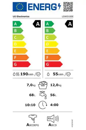 Lave-linge séchant LG LSWD100E Lg