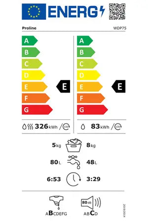 Lave-linge séchant Proline WDP75 Proline