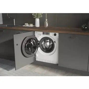 Lave linge séchant hublot  encastrable 							HAIER				HWD90B416FWB-FR GUERIN ELECTROMENAGER