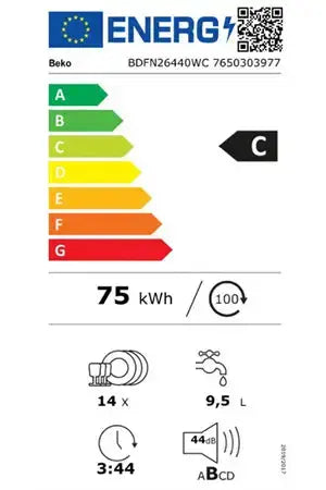 Lave-vaisselle Beko BDFN26440WC Beko