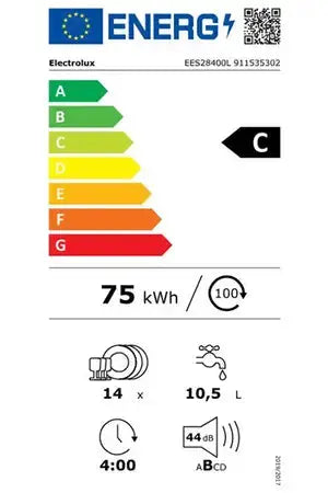 Lave-vaisselle Electrolux EES28400L - ENCASTRABLE 60 CM Electrolux