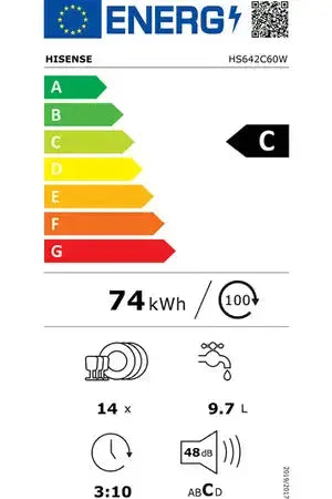 Lave-vaisselle Hisense HS642C60W Hisense