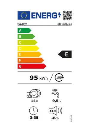 Lave-vaisselle Indesit D2FHD624AS Indesit