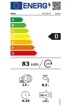 Lave-vaisselle Miele G 5150 VI - ENCASTRABLE 60 CM Miele