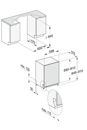 Lave-vaisselle Miele G 7165 SCVI XXL AD - encastrable 60cm Miele