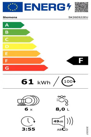 Lave-vaisselle Siemens SK26E822EU VarioSpeed Siemens