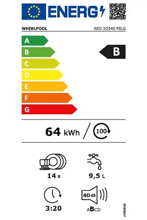 Lave-vaisselle Whirlpool WIO3O540PELG SILENCE Whirlpool