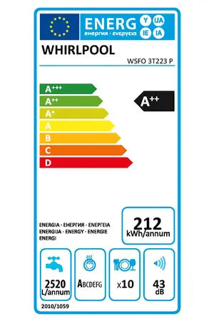 Lave-vaisselle Whirlpool WSFO3T223P Whirlpool