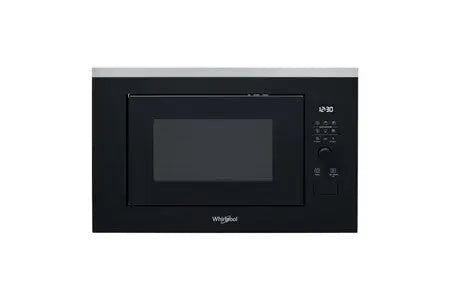 Micro- Ondes + Gril Whirlpool Micro-Onde + Gril Wmf250g 25l 900w 7 Puissance 14 Programmes Encrastable Acier Inoxydable Noir Whirlpool