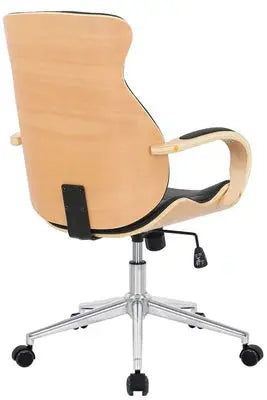 Fauteuil De Bureau Clp Trading Clp Fauteuil De Bureau Melilla En Similicuir , Nature / Noir Clp Trading