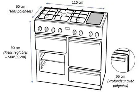 Piano de cuisson Leisure CK110F324K Leisure