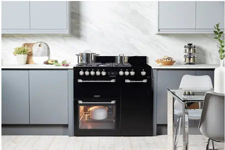 Piano de cuisson Leisure CUISINEMASTER PRO 100cm gaz et vitro Noir - PR100F560K Leisure