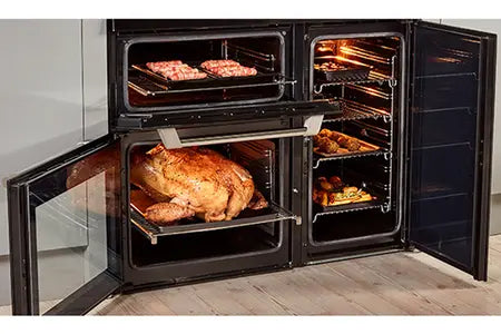 Piano de cuisson Leisure CUISINEMASTER PRO 100cm gaz et vitro Noir - PR100F560K Leisure