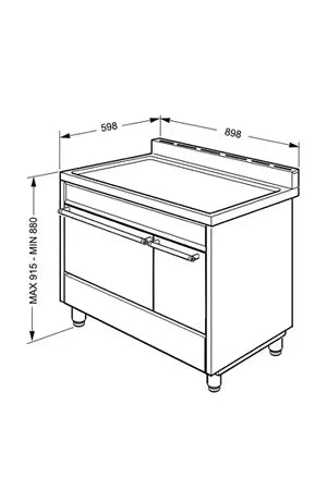 Piano de cuisson Smeg C92GPX9 Smeg