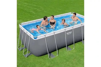 Piscine tubulaire hors sol  Bestway Vostok gris foncé rectangulaire 4x2m Bestway