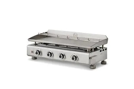 Plancha Brasero Plancha Au Gaz Silvia Ii G Inox - 4 Brûleurs - Surface De Cuisson 84 X 34 Cm - Inox - Gris Brasero