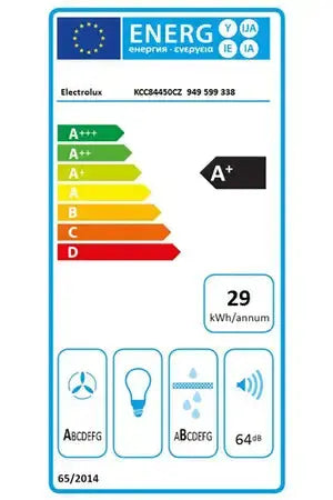 Plaque de cuisson avec hotte intégrée Electrolux KCC84450CZ Electrolux