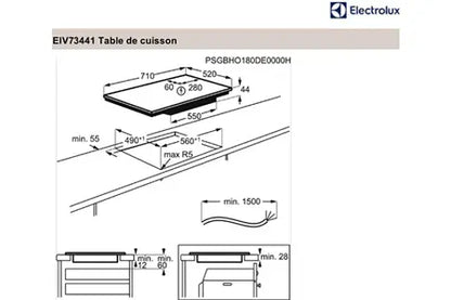 Plaque induction Electrolux EIV73441 Electrolux