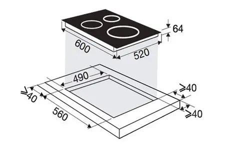 Plaque induction Sauter SPI234B Sauter