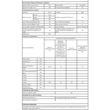 Réfrigérateur 1 porte encastrable 							ASKO				RFB31831SEI