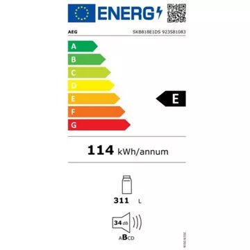 Réfrigérateur 1 porte encastrable 							AEG				SKB818E1DS