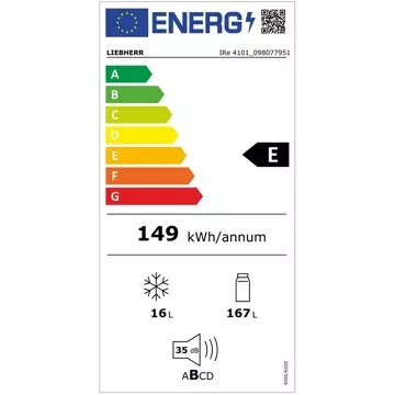 Réfrigérateur 1 porte encastrable 							LIEBHERR				IRe4101-22