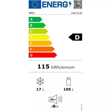 Réfrigérateur top							SMEG				FAB10LCR6