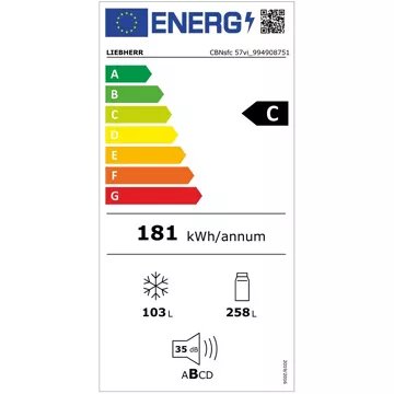 Réfrigérateur combiné							LIEBHERR				CBNsfc57vi-22 BioFresh