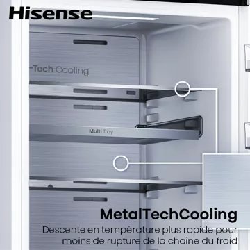 Réfrigérateur 1 porte encastrable 							HISENSE				RL3B303SAWE MetalTechCooling