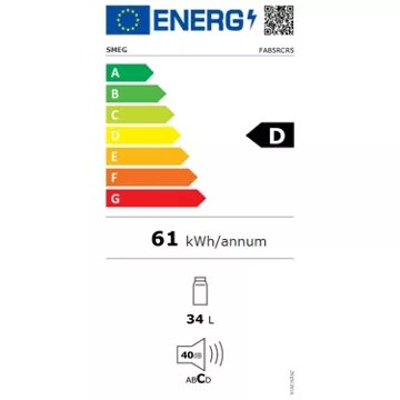 Mini réfrigérateur							SMEG				FAB5RCR5 Crème