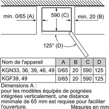 Réfrigérateur combiné							BOSCH				KGN36VLED Série 4 VitaFresh