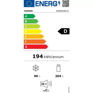 Réfrigérateur combiné							HISENSE				RB390N4BC31