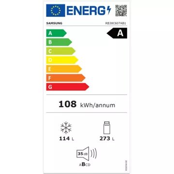 Réfrigérateur combiné							SAMSUNG 				RB38C607AB1 Reconditionné