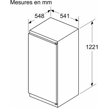 Réfrigérateur 1 porte encastrable 							BOSCH				KIR41NSE0 Série 2 tiroir MultiBox XXL Reconditionné