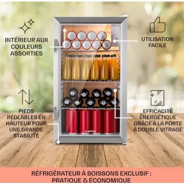 Réfrigérateur top							KLARSTEIN				Beersafe XXL 80L - Argent