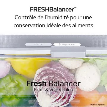 Réfrigérateur combiné							LG				GBB72SWVDN