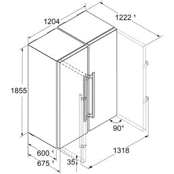 Réfrigérateur Américain							LIEBHERR				XRFst5295-22 BioFresh