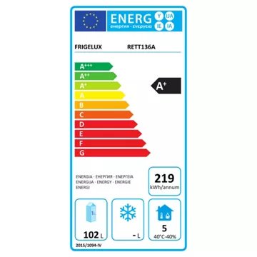 Réfrigérateur 2 portes							FRIGELUX				RE2T136A