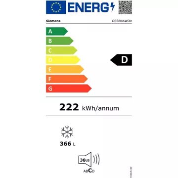 Congélateur armoire							SIEMENS				GS58NAWDV IQ500 varioZone