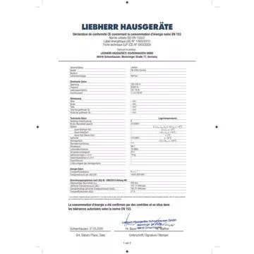 Congélateur armoire							LIEBHERR				GN4335-21 Reconditionné