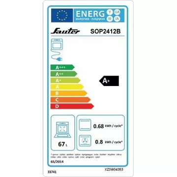 Four encastrable 							SAUTER				SOP2412B