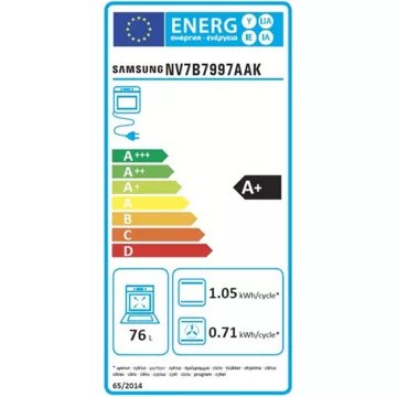 Four encastrable  fonction vapeur							SAMSUNG 				NV7B7997AAK Bespoke AI Série 7