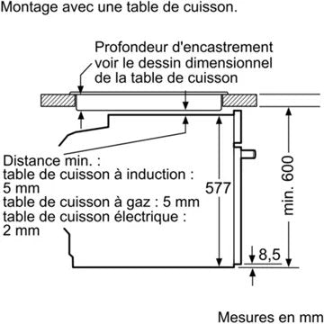 Four encastrable  fonction vapeur							NEFF				B6AVH7AN1  N50