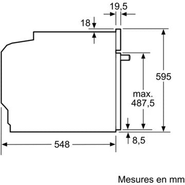 Four encastrable  fonction vapeur							NEFF				B6AVH7AN1  N50