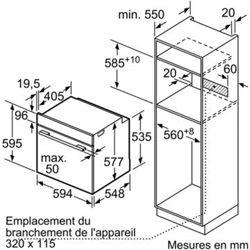 Four encastrable  fonction vapeur							NEFF				B6AVH7AN1  N50