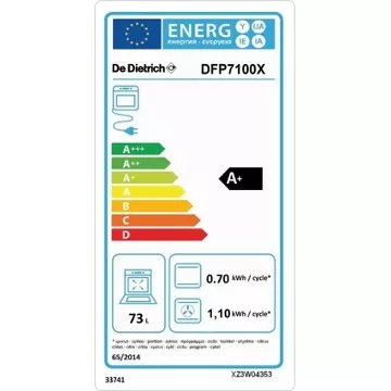 Four encastrable 							DE DIETRICH				DFP7100X