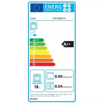 Four encastrable 							CANDY				CA6N5B3EYTX SmartSteam