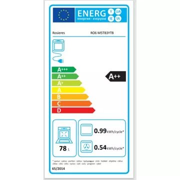 Four encastrable 							ROSIERES				RO6 M5TB3YTB TourneBroche