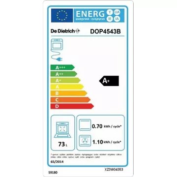 Four encastrable 							DE DIETRICH				DOP4543B Noir Infini